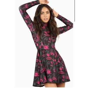 Blackmilk long sleeve skater dress I eat flies
